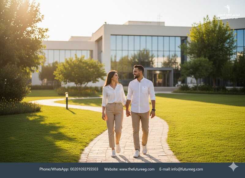 زوجان في حالة سعادة بعد التعافي واستعادة حياتهما الطبيعية في مستشفى فيوتشر.