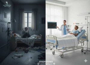 مقارنة بين مخاطر علاج الآيس في البيت والأمان الطبي في مستشفى فيوتشر.