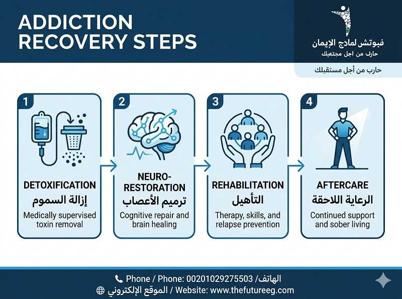 مراحل علاج إدمان الشبو الأربعة 2026