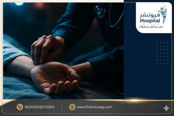 صورة تعبيرية طبية تظهر خطة إنقاذ طارئة ومراقبة نبض مريض كجزء من تطبيق الإسعافات الأولية لمدمن الشبو.